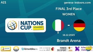 Italy B  Germany – Final 3rd place women  Nations Cup Tchoukball 2023  DE [upl. by Jordon174]