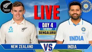 India vs New Zealand 1st Test Day 4  IND vs NZ Live Match Score amp Commentary  Day 4Session 2 [upl. by Lhary]