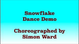 Snowflake  Line Dance Dance Demo [upl. by Kellsie]