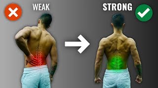 How To Get A Strong Lower Back The RIGHT Way 4 Must Do Exercises [upl. by Heall394]