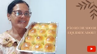 PÃO RECHEADO DE LIQUIDIFICADOR [upl. by Guerin429]