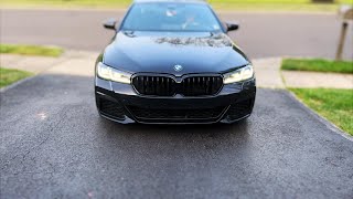 BMW M550i with Downpipes amp Intakes  Passenger POV [upl. by Amsed320]