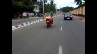 Hero Honda Karizma zmr at top speed 140 km\hr Modified 295 Bhp Engine [upl. by Nager]