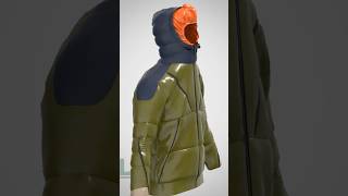 puffer jacket design Clo3Dclo3ddesigner 3danimationsoftware clo3dbasic designer clo3d [upl. by Fianna]