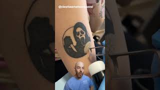 A SPOOKY tattoo laser removal 👻 creditclearlasertattooremoval on TT doctor satisfying viral [upl. by Na]