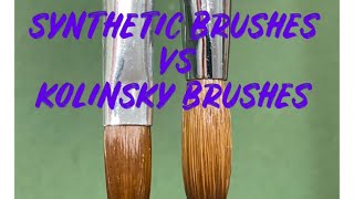 Kolinsky vs synthetic brushes [upl. by Raamal684]