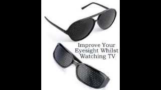 PINHOLE GLASSES  Improve Your Eyesight Whilst Watching TV [upl. by Ruhtua]