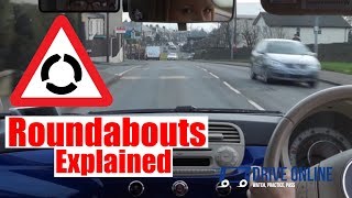 Roundabouts Driving Lesson  How To Negotiate Roundabouts Top Tips [upl. by Eecart808]