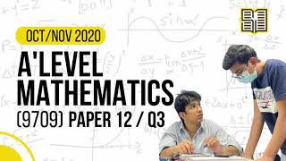 As Level Math OctNov97092020 P12 Q3Solved past papers [upl. by Novick]