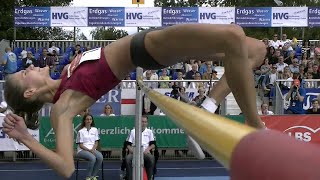 Airinė Palšytė gewinnt das Frauen Springen in Eberstadt Highlights 2014 08 24 198cm NR [upl. by Nalorac636]