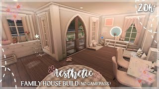 20K BLOXBURG SPRING AESTHETIC FAMILY HOUSE BUILD NO GAMEPASS [upl. by Albertine]