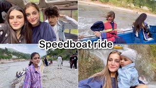 Speedboat ride🚤 at neelam valley kashmir boat🚤palatne wali thi😟 [upl. by Nikaniki]