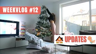 Kerstboom optuigen 🎄 life with a newborn 🤱🏽 amp huis updates 🏡  Weekvlog 12 [upl. by Godliman659]