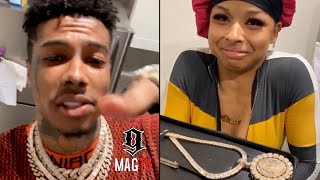 Blueface Gives Chrisean Rock Her 1st Chain Welcoming Her To His Label ⛓ [upl. by Vastah58]