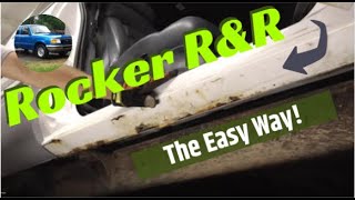 Rusty Rocker Panel Removal amp Replacement the Easy Way [upl. by Noivax]