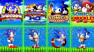 Evolution of Sonic HD Trilogy  Sonic HD Sonic 2 HD and Sonic 3 HD [upl. by Selfridge]