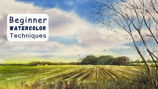 Watercolour Techniques For Beginners [upl. by Jaymie]