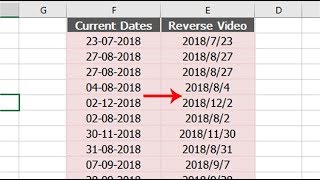 How to reverse date order in excel [upl. by Virg422]