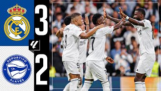 HIGHLIGHTS  Real Madrid 32 Alavés  LaLiga 202425 [upl. by Sucramel]