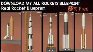 DOWNLOAD 20 REALISTIC ROCKET BLUEPRINT FOR SPACEFLIGHT SIMULATOR  💯 Free  SFS  gaming [upl. by Nnylidnarb990]