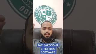 Paf sargodha E TESTING PROGRAM [upl. by Derry]