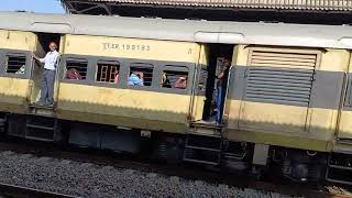 Dn Asansol  Sealdah Passenger train is crossing Hooghly Ghat Rly Station  Short Video  E R [upl. by Yehsa]