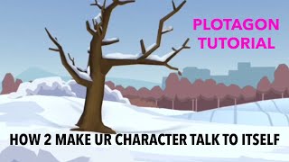 Plotagon tutorial how to make your character talk to itself [upl. by Atihana]