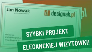 Jak zaprojektować wizytówkę Projekt wizytówki w CorelDraw Poradnik [upl. by Llehsem]