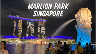 Merlion Park Walking Tour Singapore I Marlion Bay I MRT I Marlion Bay Sand Park Singapore [upl. by Dela871]