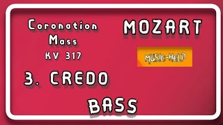 Bass  Mozart  3 Credo Coronation Mass KV 317 [upl. by Hartfield933]