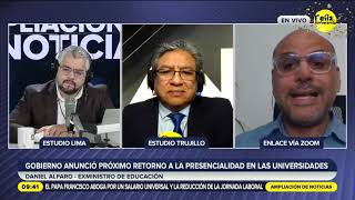 Gobierno del Perú anunció próximo retorno a la presencialidad en las universidades [upl. by Short]