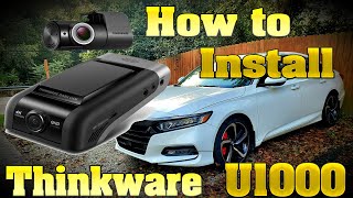 How to Install a Thinkware U1000 Dashcam [upl. by Neelyam588]