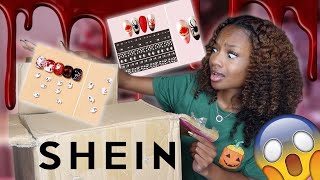 SheIn Halloween nail haul [upl. by Nevarc774]