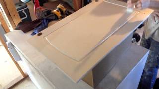 How to Paint Kitchen Cabinets Step 10 Painting with a brush [upl. by Nalced]