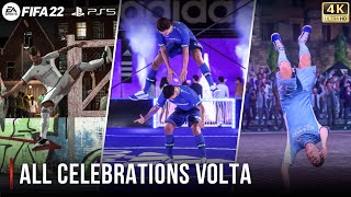 FIFA 22  All Celebrations Volta Football  PS5™ 4K 60FPS [upl. by Eiclek]