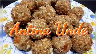 Antina Unde recipe in Kannada । ಅಂಟಿನ ಉಂಡೆ  Dry Fruits ball [upl. by Esetal]