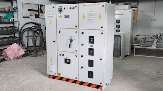 Main Distribution Control Panel 80kw load for Villa with ATS and Servo Bypass Switch [upl. by Eahsal]