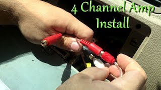 How To Install a 4 Channel Amp EASY [upl. by Selym279]