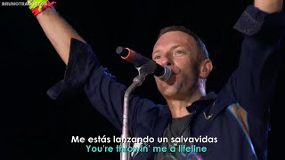 Coldplay  feels like im falling in live  Lyrics  Español  Video Oficial [upl. by Rashidi]