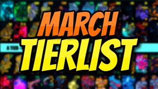 YBA NEW OFFICIAL YBA MARCH SKIN TRADING TIER LIST MARCH 1ST [upl. by Amluz]