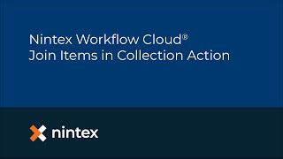 Nintex Workflow Cloud Join Items in Collection Action [upl. by Han]