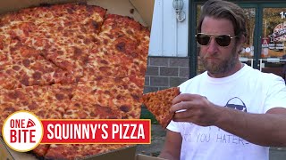 Barstool Pizza Review  Squinnys Pizza Plymouth MA presented by Mugsy Jeans [upl. by Saticilef]