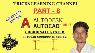 Autocad in Hindi  Types of Coordinate System in Autocad  Polar Coordinate System in Autocad [upl. by Hait]