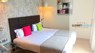 Barcelona Accommodation  Hotel Lloret Ramblas [upl. by Tressa]