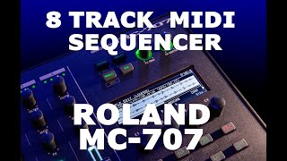 How to use the Roland MC707 as an 8 Track Midi Sequencer Controller for External Synths  Gear Sync [upl. by Oht]