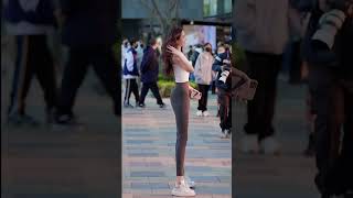 Tiktok 2024 Beautiful Tallest Girl In China  Fashion On The Street 3 [upl. by Steve631]