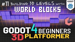 Godot 4 3D Platformer Lesson 11 Building 3D Levels with World Blocks amp GridMap [upl. by Uon]