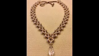 Dressy Diamonds Necklace Tutorial [upl. by Nuahsyd]