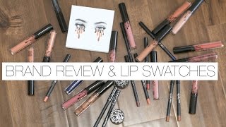 Kylie Cosmetics  Lip Swatches amp Mini Reviews [upl. by Cirdnek]