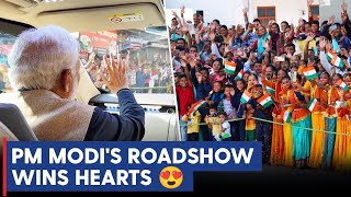 PM Narendra Modis Mesmerising Roadshow in Pithorgarh Uttarakhand [upl. by Aneehsit318]